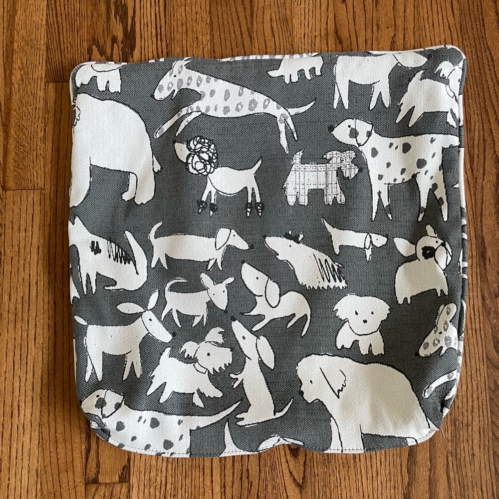 Set of 2 Raymour & Flanigan Daine Throw Pillow Cover In Doggie: Gray